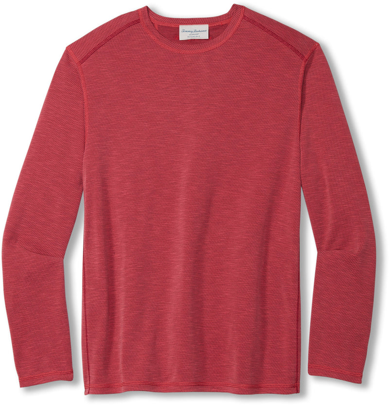 Tommy Bahama Flip Sky Long Sleeve T-Shirt - Sangria Red