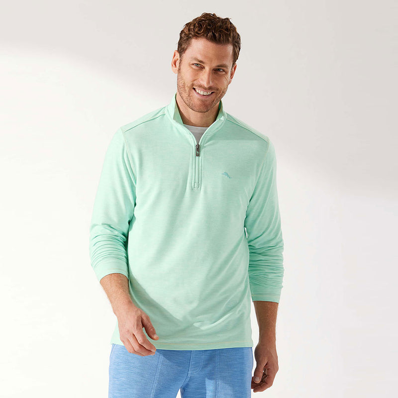 Tommy Bahama Coasta Vera Half Zip Sweatshirt - Kohala Teal
