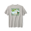 Tommy Bahama Fronds In Low Places T-Shirt - Grey Heather