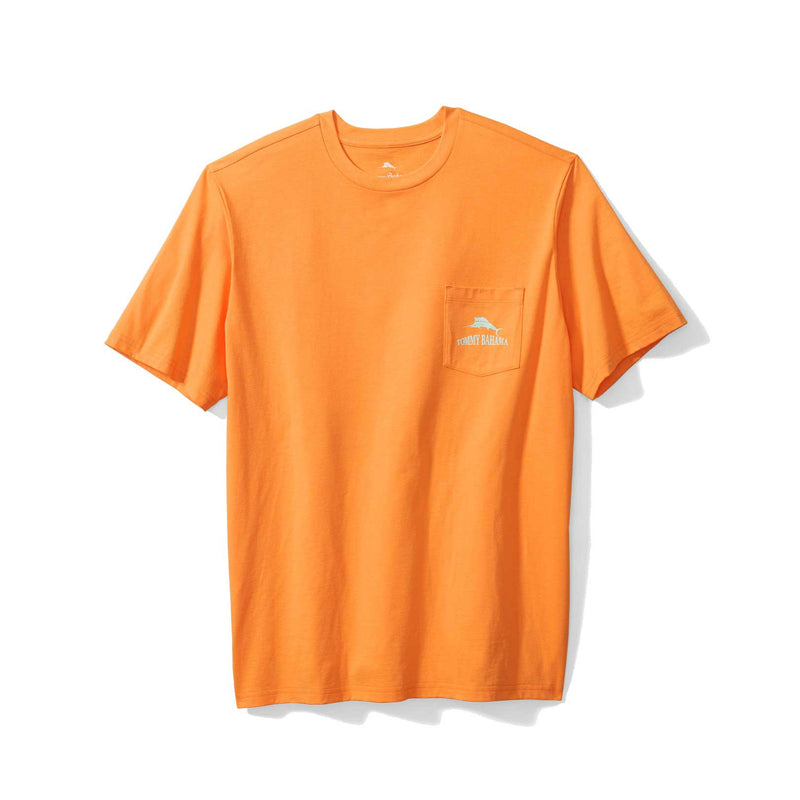 Tommy Bahama Beercats Pocket T-Shirt - Orange Peel