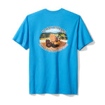 Tommy Bahama Parked In The Red Zone T-Shirt - Blue Canal Heather