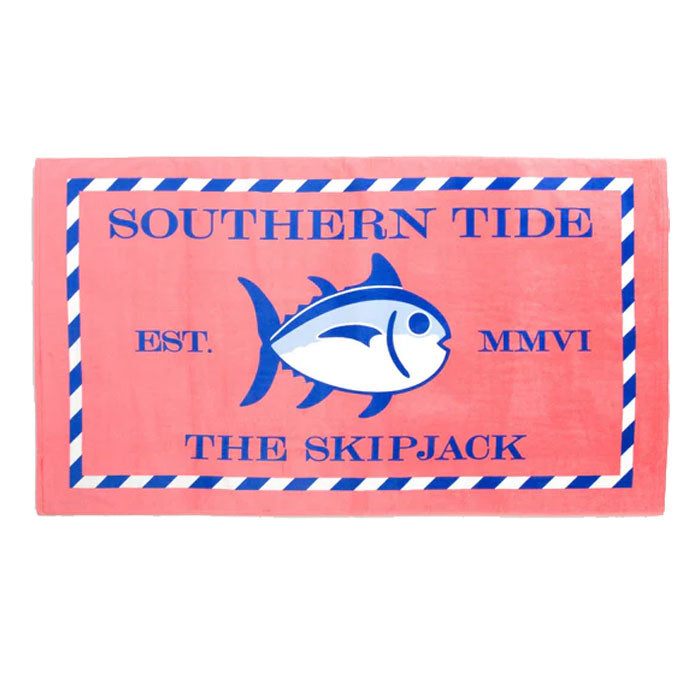 Southern Tide Skipjack Towel - Coral Pink
