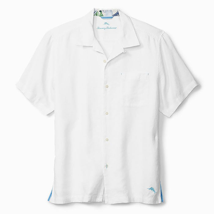 Tommy Bahama Sea Glass Linen Short Sleeve Camp Shirt - White*