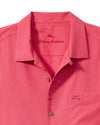 Tommy Bahama IslandZone Coastal Breeze Check Camp Shirt - Carmine Pink