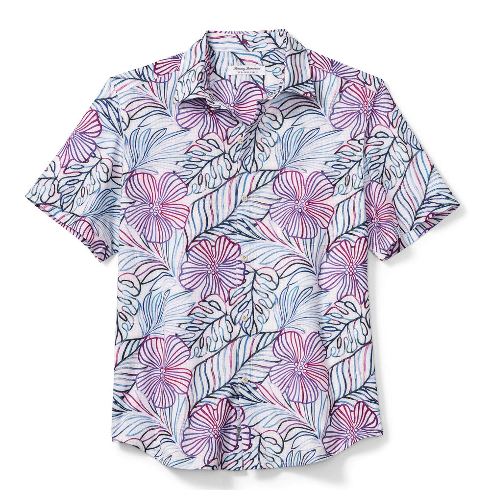 Tommy Bahama IslandZone Bahama Coast Jungle Royale Camp Shirt - Cobalt Sea