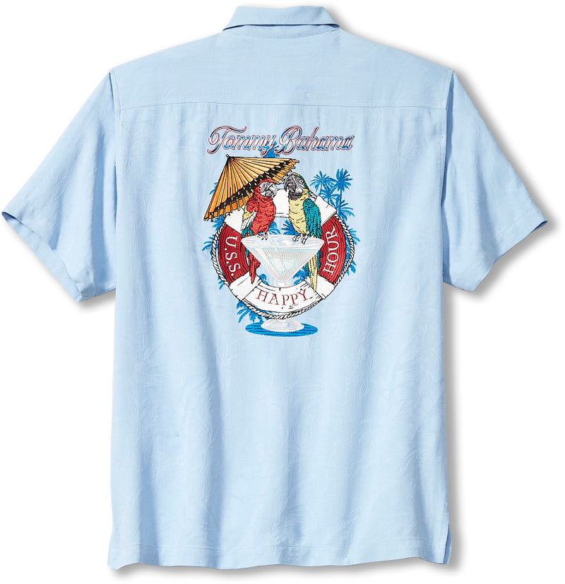Tommy Bahama USS Happy Hour Camp Shirt - Lt Sky