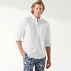 Tommy Bahama Sarasota Strtch Ventura Stripe Sport Shirt - White