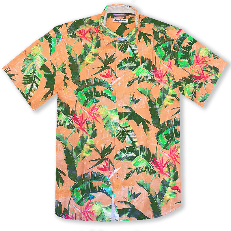 Tommy Bahama Sunnyvale Blooms Camp Shirt - Pure Coral