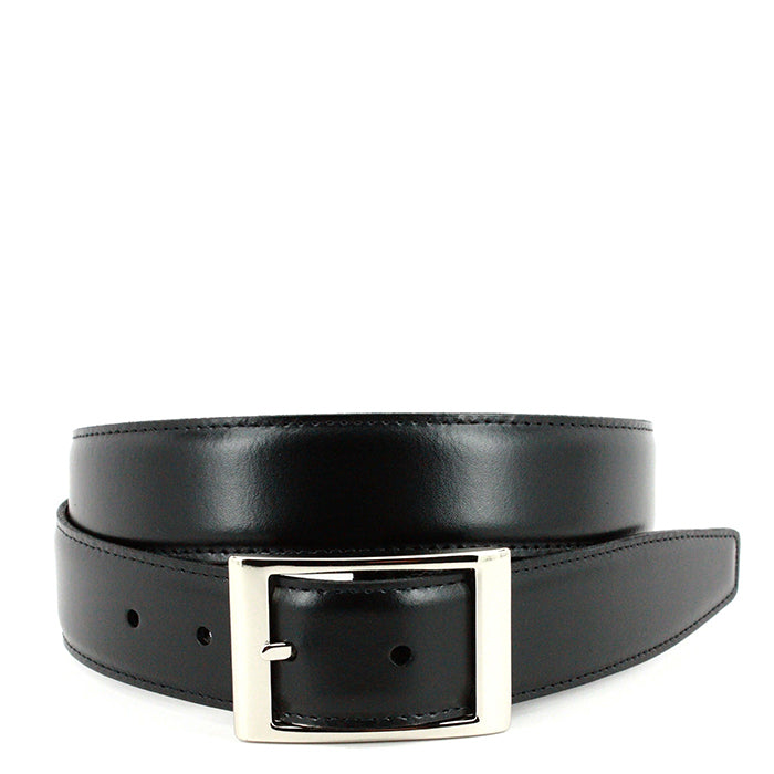 Torino Aniline Leather /Aniline Leather Reversible Belt - Black/Brown
