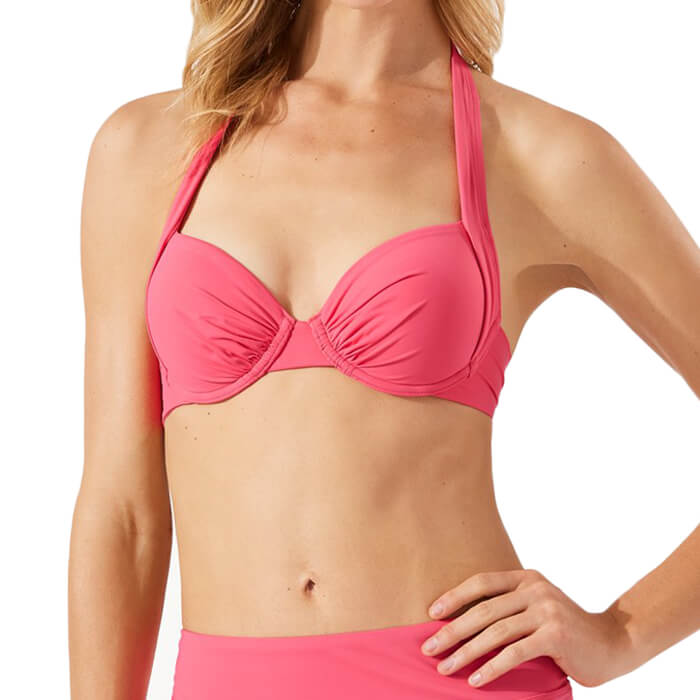 Tommy Bahama Pearl Underwire Full Coverage Bra Top - Coral Coast