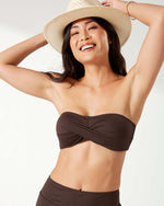 Tommy Bahama Pearl Twist Front Bandeau Top - Double Chocolate*