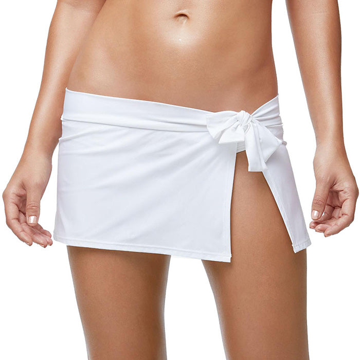 Tommy Bahama Pearl Skirted Hipster Bikini Bottom - White