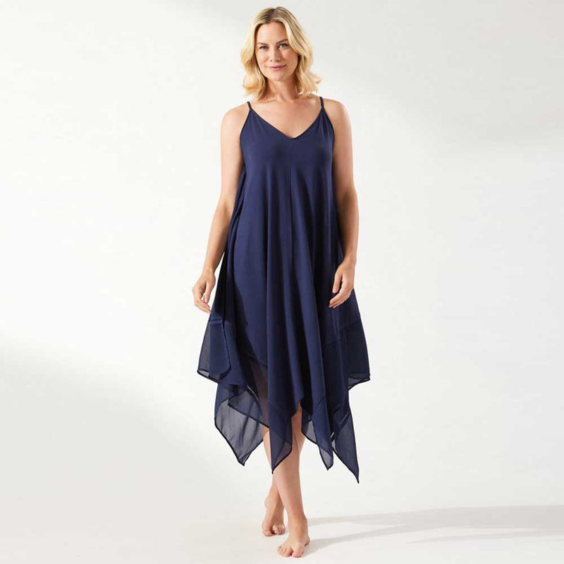 Tommy Bahama Cotton Modal Scarf Dress Cover Up - Mare Navy*