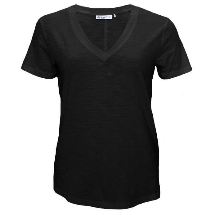 Tasc Womens Easy V-Neck T-Shirt - Black