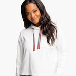 Southern Tide Womens Bristol Hoodie Sweater - Star White