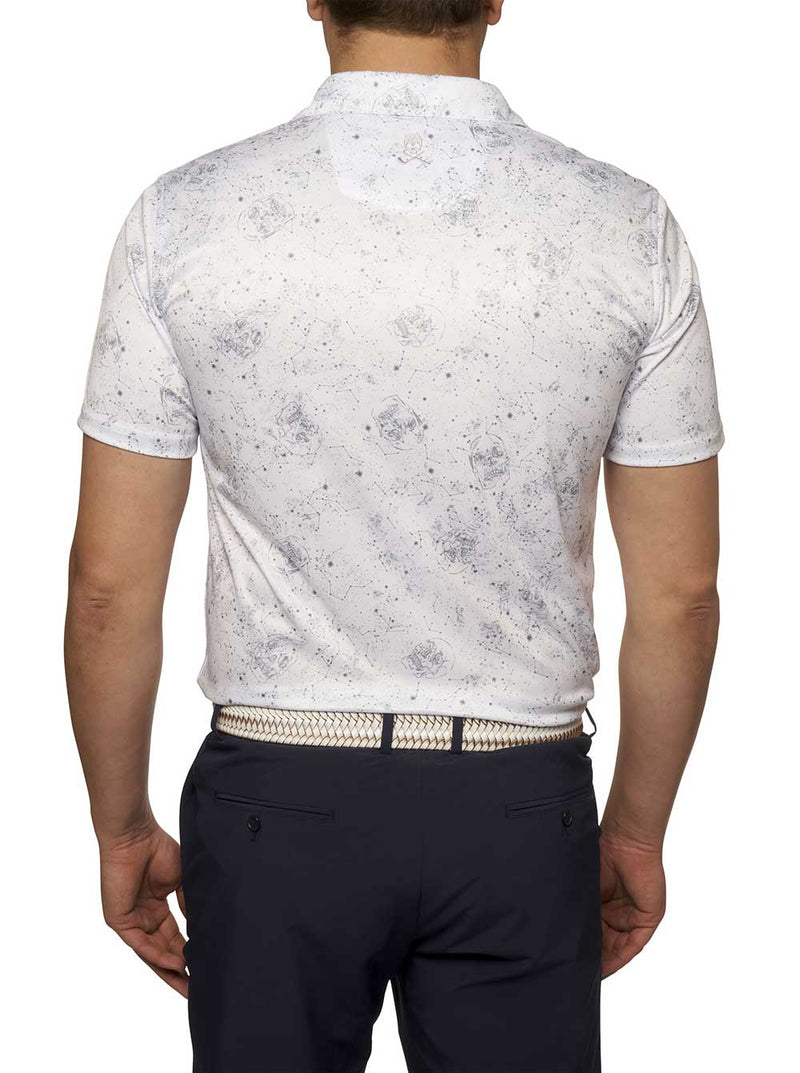 Robert Graham Constellation Performance Classic Fit Polo Shirt - White