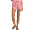 Southern Tide Womens 2 3/8-Inch Gingham Lounge Short - Flamingo Pink