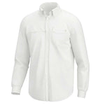 Huk Tide Point Long Sleeve Sport Shirt - White