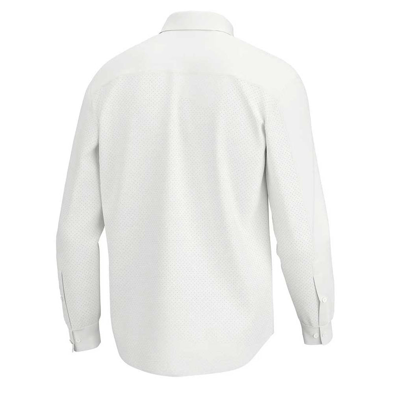 Huk Tide Point Long Sleeve Sport Shirt - White