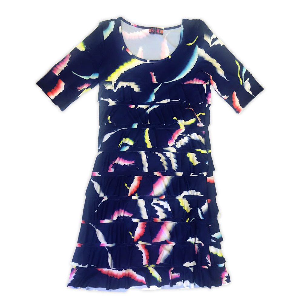 Isle By Melis Kozan Elbow Sleeve Chacha Dress in Sea Life Island